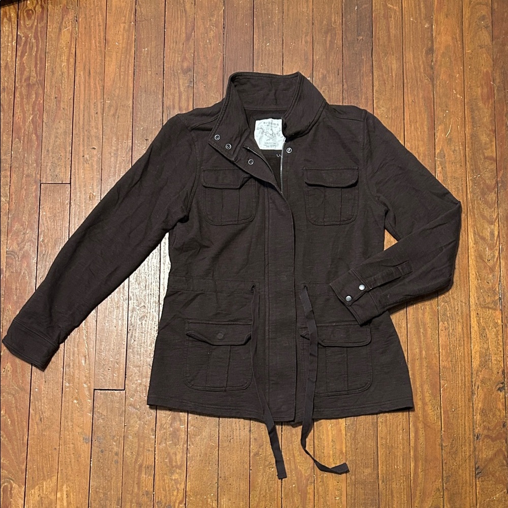 Sonoma life+style 2000s Bella Swan Dark chocolate brown utility jacket